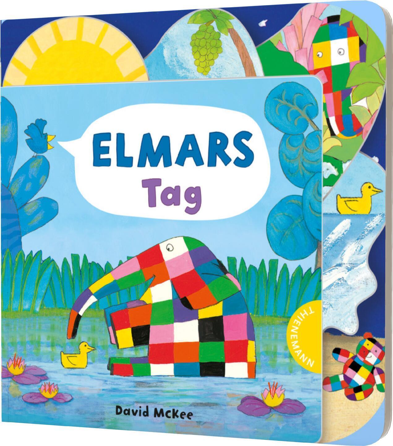 Cover: 9783522460736 | Elmar: Elmars Tag | Bunt karierter Elmar-Spaß für die Allerkleinsten