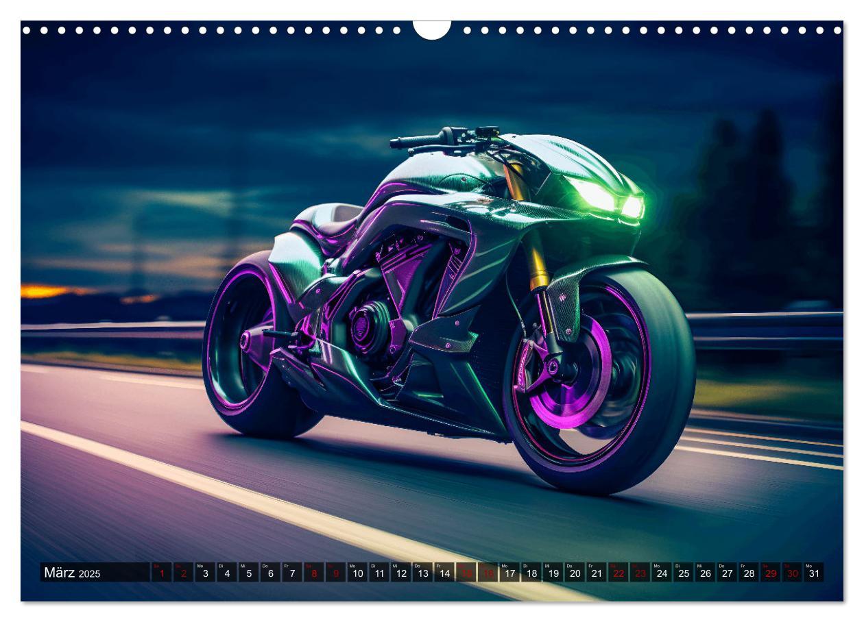 Bild: 9783383857577 | Dream Bikes - Motorräder aus der Zukunft (Wandkalender 2025 DIN A3...