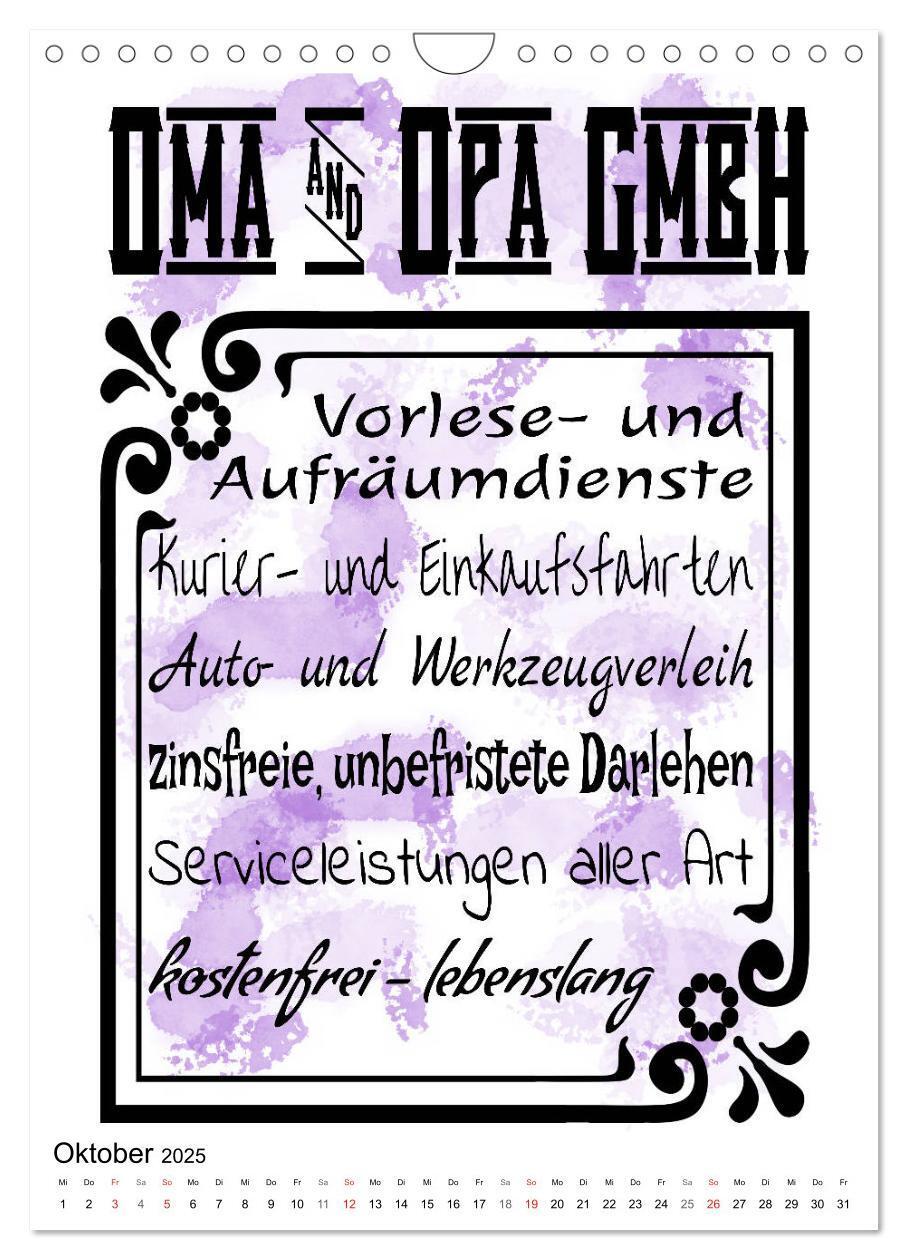 Bild: 9783435939343 | Oma und Opa, die Helden unserer Kindheit (Wandkalender 2025 DIN A4...