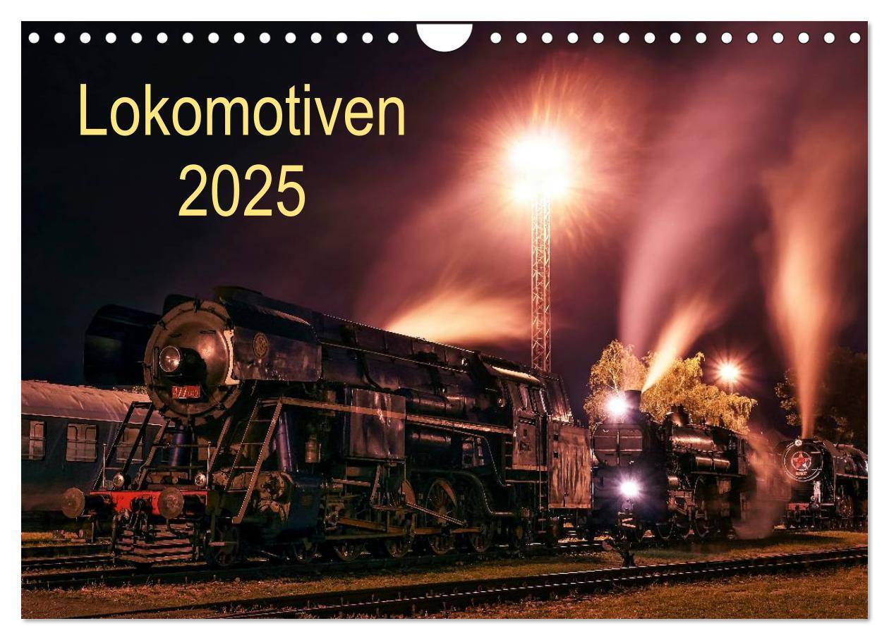 Cover: 9783435746200 | Lokomotiven 2025 (Wandkalender 2025 DIN A4 quer), CALVENDO...