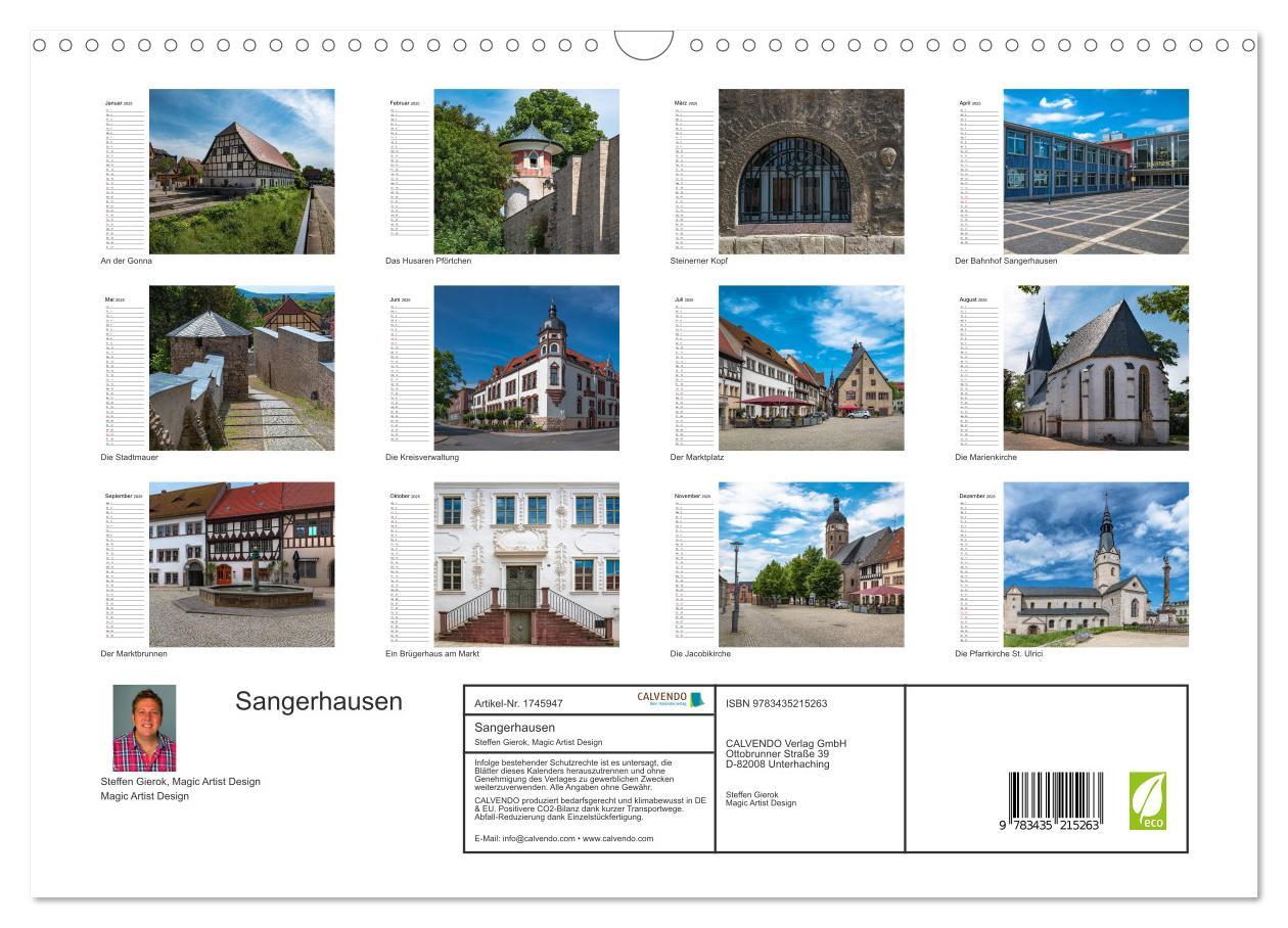 Bild: 9783435215263 | Sangerhausen (Wandkalender 2025 DIN A3 quer), CALVENDO Monatskalender