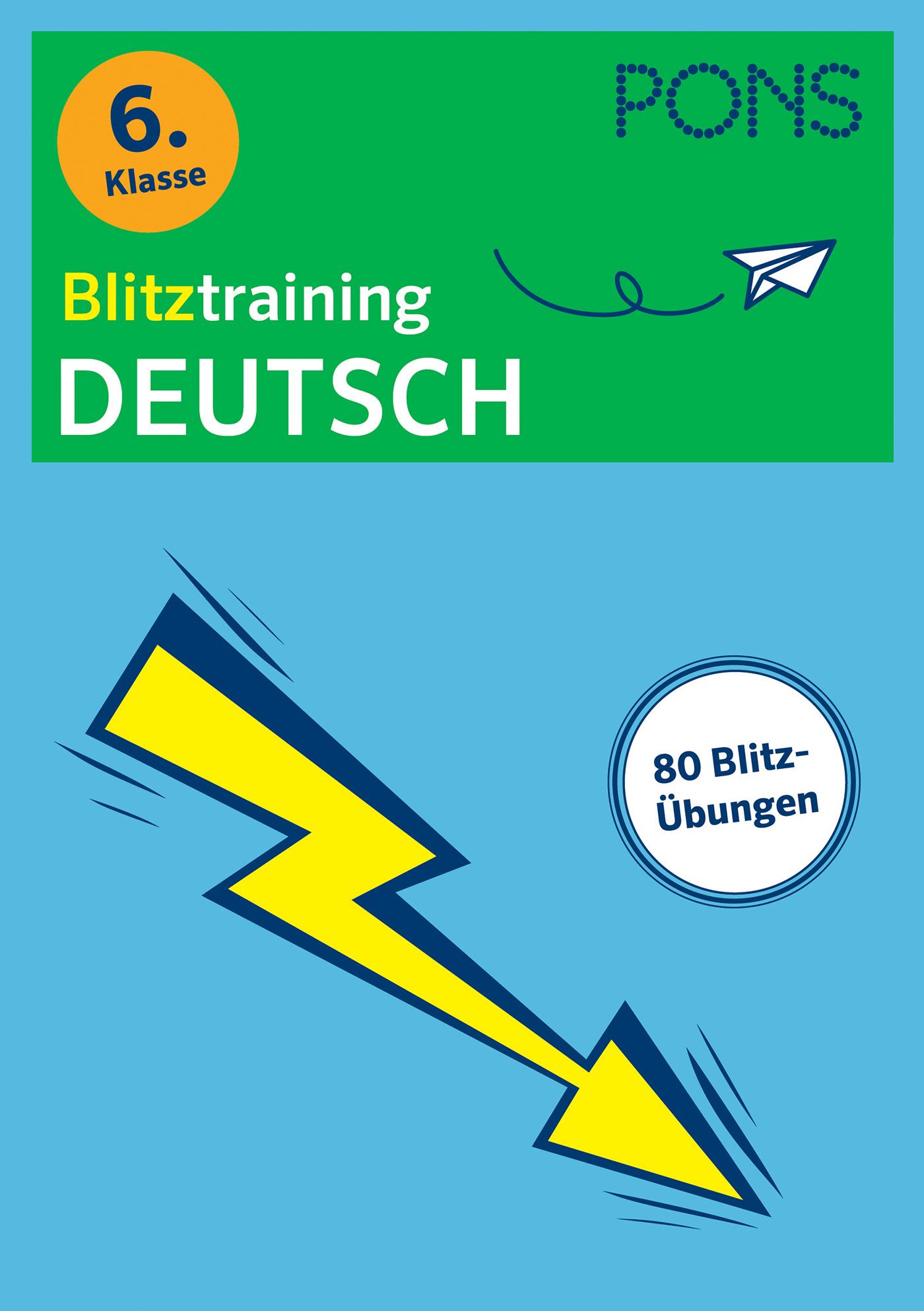 Cover: 9783125625761 | PONS Blitztraining Deutsch 6. Klasse | Taschenbuch | 96 S. | Deutsch