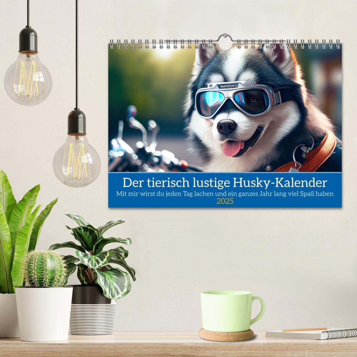 Bild: 9783435639878 | Der tierisch lustige Husky Kalender (Wandkalender 2025 DIN A4...