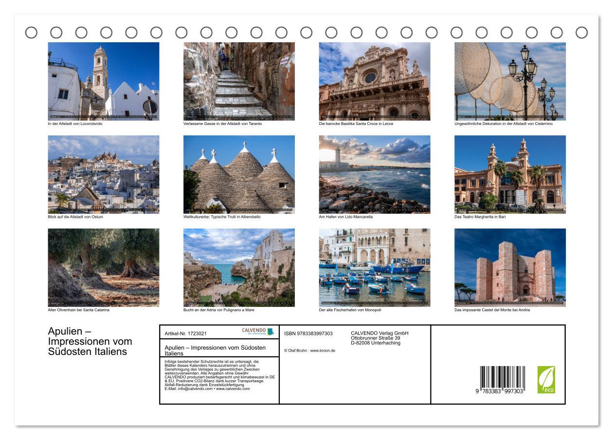 Bild: 9783383997303 | Apulien ¿ Impressionen vom Südosten Italiens (Tischkalender 2025...