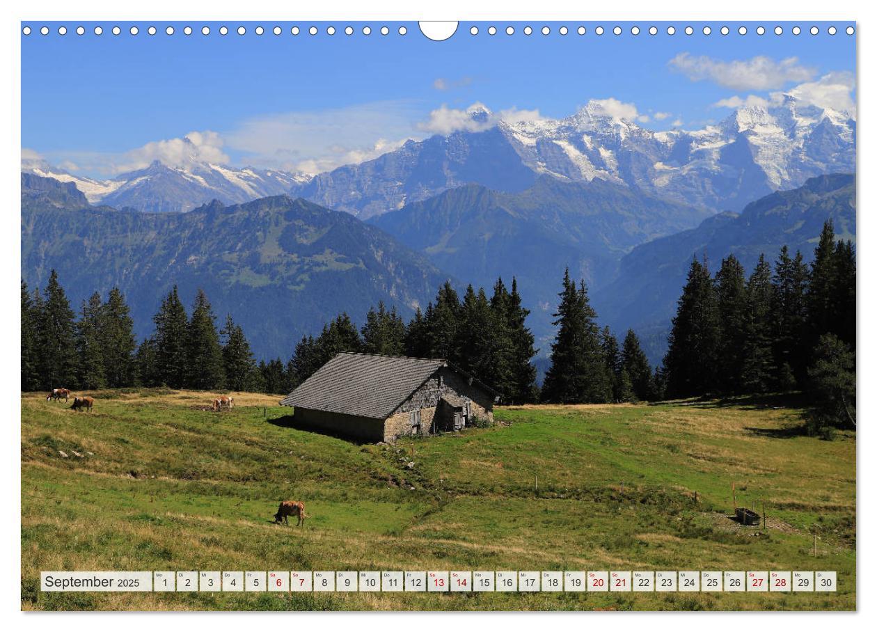 Bild: 9783435350490 | Bergblicke der Schweiz (Wandkalender 2025 DIN A3 quer), CALVENDO...