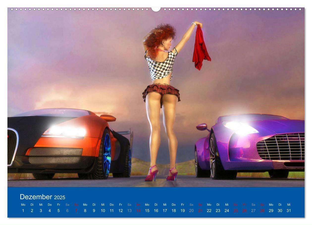 Bild: 9783435063802 | Freche Frauen und heiße Kisten (Wandkalender 2025 DIN A2 quer),...