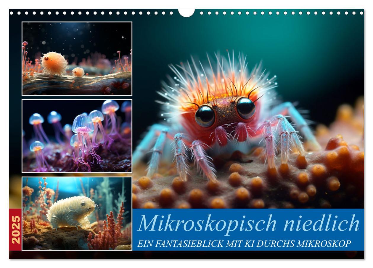 Cover: 9783383867316 | Mikroskopisch niedlich (Wandkalender 2025 DIN A3 quer), CALVENDO...