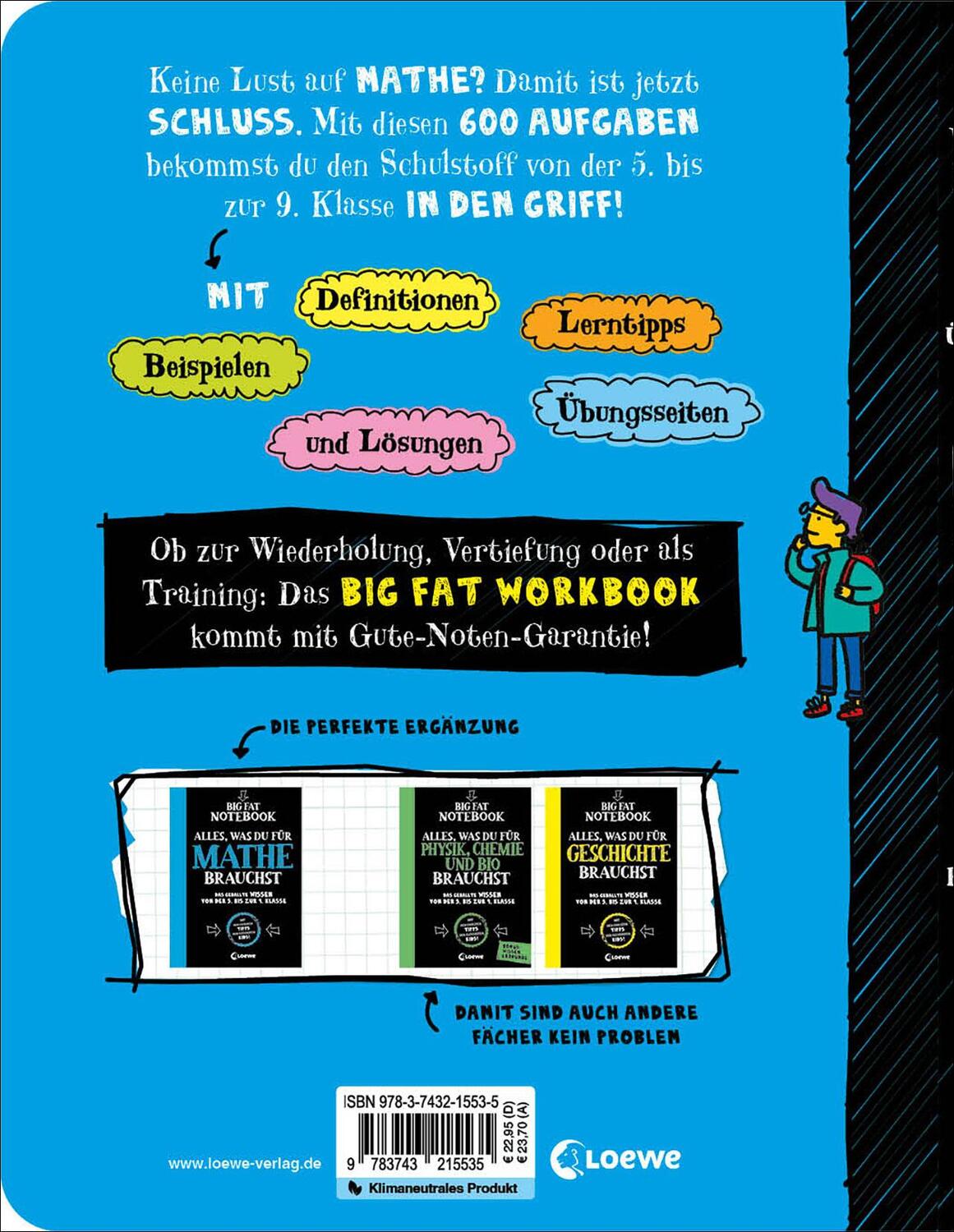 Rückseite: 9783743215535 | Big Fat Workbook - Alle Übungen, die du für Mathe brauchst | Rätseln