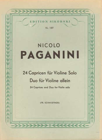 Cover: 9790003000510 | 24 Capricen-Duo | Nicolò Paganini | Buch | Sikorski Edition