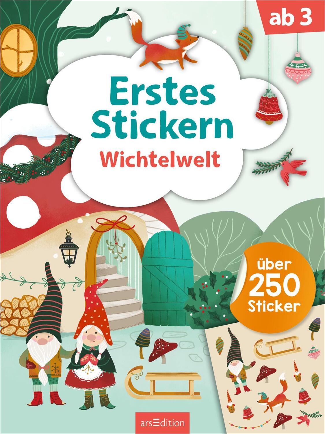 Bild: 9783845853741 | Erstes Stickern - Wichtelwelt | Über 250 Sticker | Taschenbuch | 40 S.