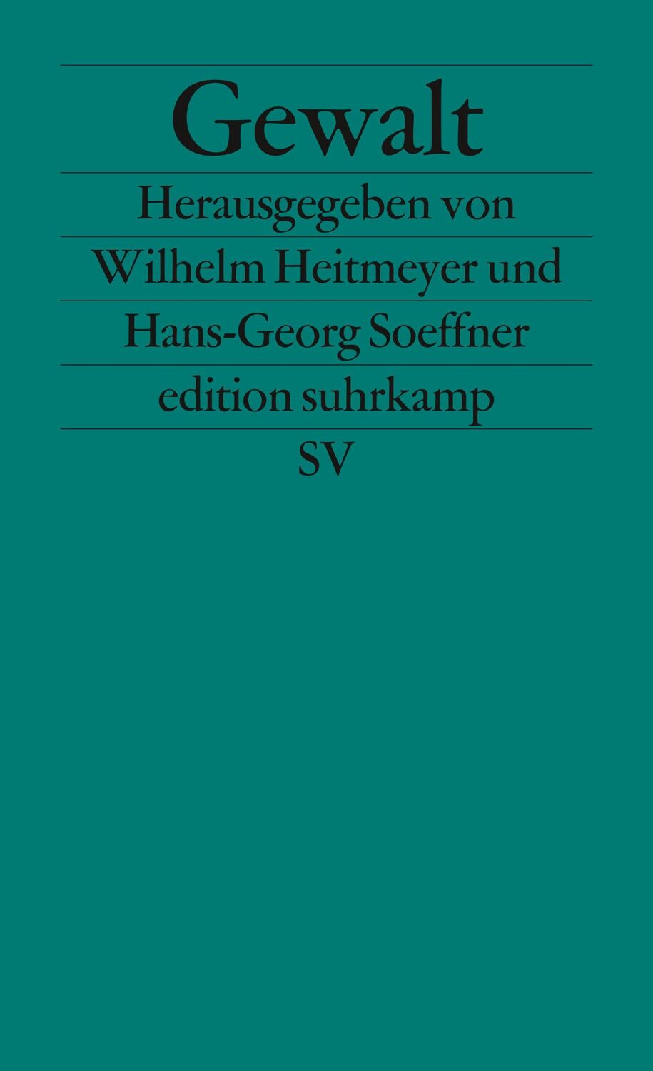 Cover: 9783518122464 | Gewalt | Entwicklungen, Strukturen, Analyseprobleme | Taschenbuch