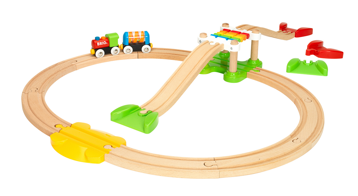 Bild: 7312350337273 | BRIO World 33727 Mein erstes BRIO Bahn Spiel Set - Zug mit Waggon,...