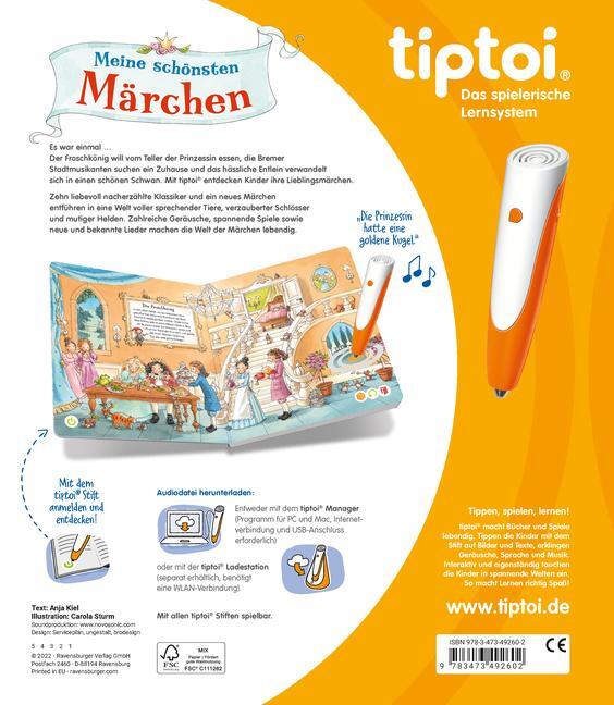 Bild: 9783473492602 | tiptoi® Meine schönsten Märchen | Anja Kiel | Buch | 24 S. | Deutsch