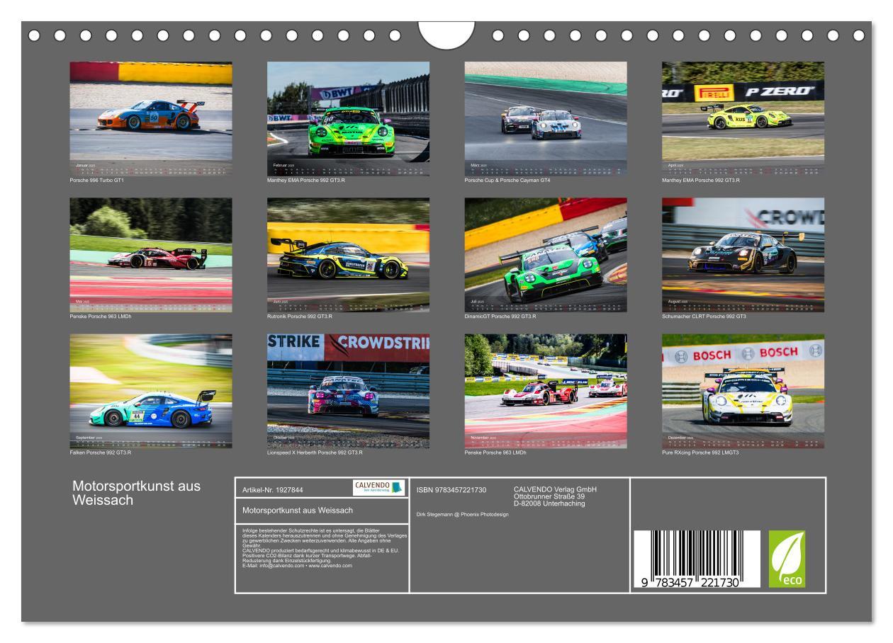 Bild: 9783457221730 | Motorsportkunst aus Weissach (Wandkalender 2025 DIN A4 quer),...