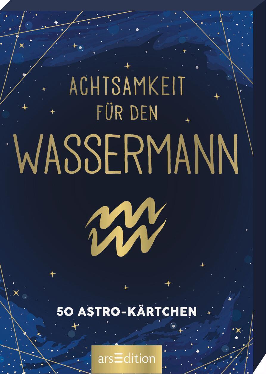 Cover: 9783845849751 | Achtsamkeit für den Wassermann | 50 Astro-Kärtchen | Taschenbuch