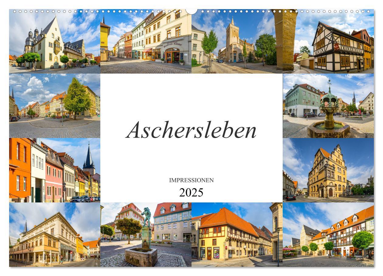 Cover: 9783435295432 | Aschersleben Impressionen (Wandkalender 2025 DIN A2 quer), CALVENDO...