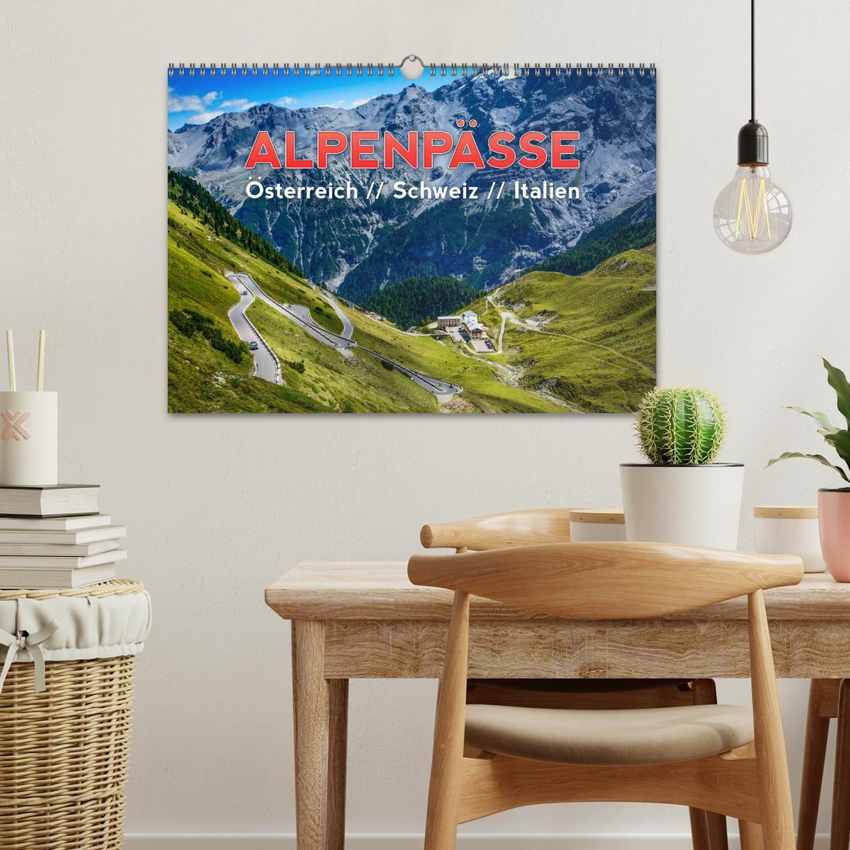 Bild: 9783435161065 | ALPENPÄSSE Österreich - Schweiz - Italien (Wandkalender 2025 DIN A3...