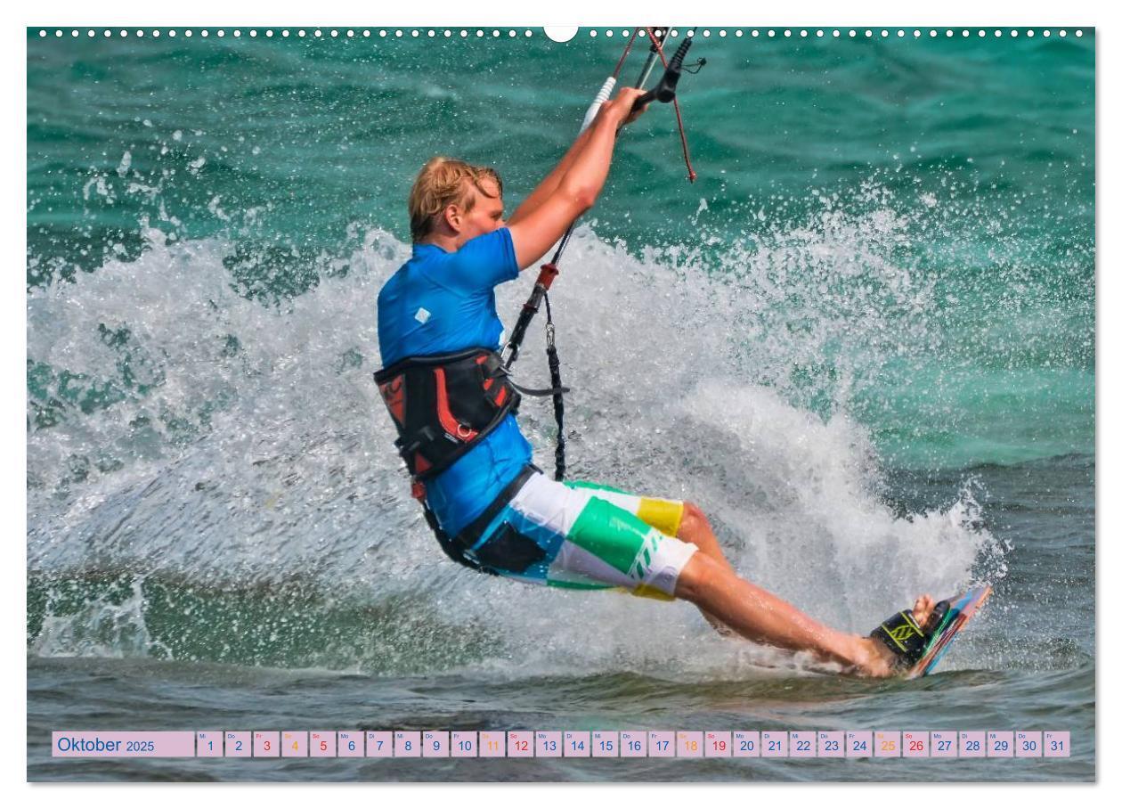 Bild: 9783435582785 | Kitesurfen - über den Wellen (hochwertiger Premium Wandkalender...