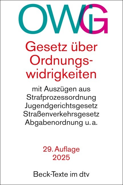 Cover: 9783423532815 | Gesetz über Ordnungswidrigkeiten | Taschenbuch | 304 S. | Deutsch