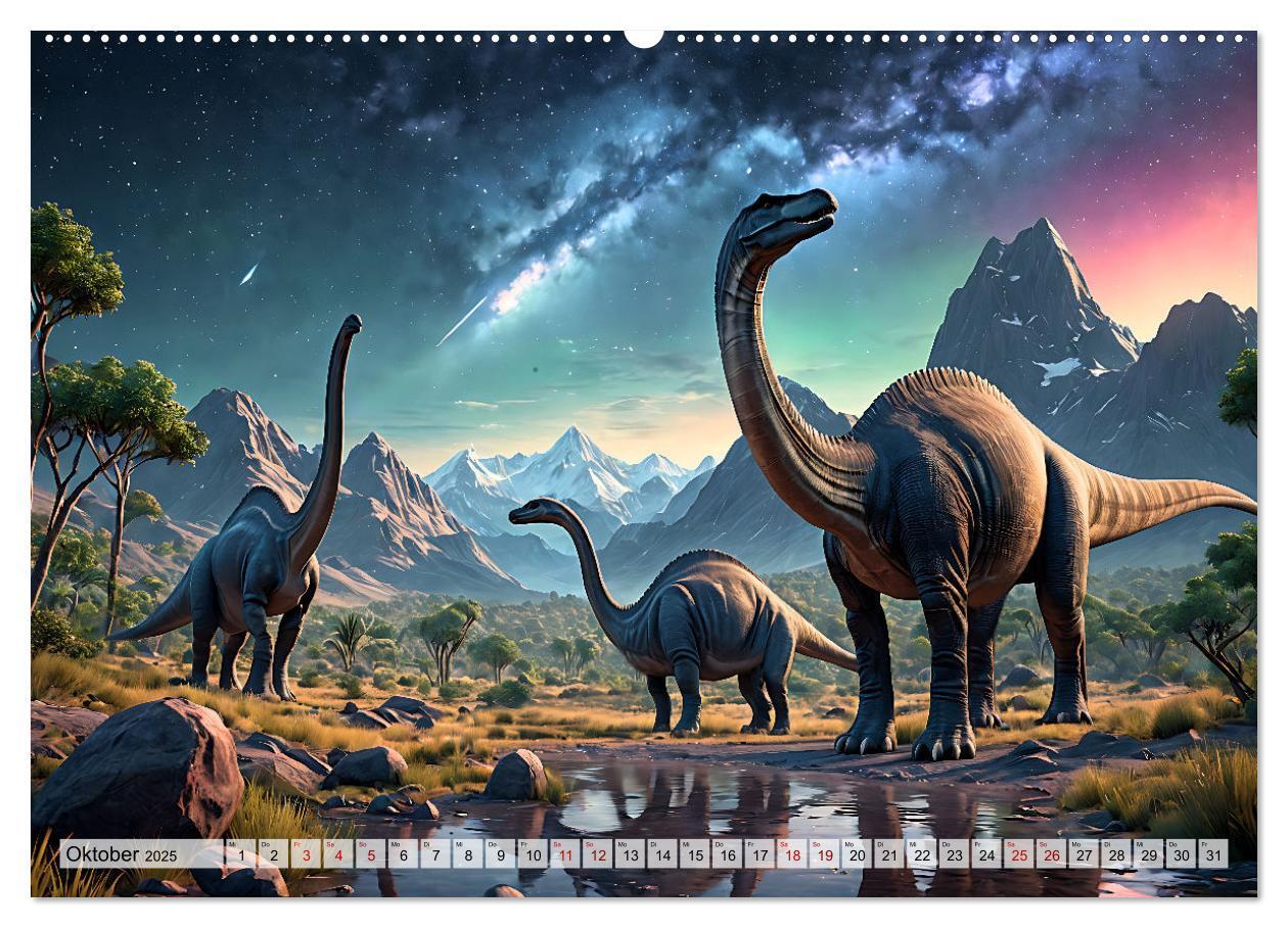 Bild: 9783383799013 | Dinosaurier - die Welt der Urzeitgiganten (Wandkalender 2025 DIN A2...