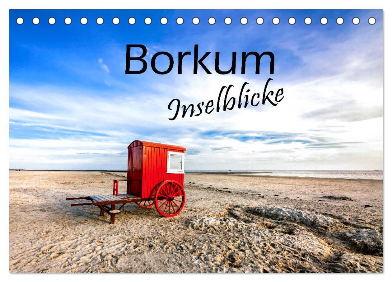 Cover: 9783435493739 | Borkum - Inselblicke (Tischkalender 2025 DIN A5 quer), CALVENDO...