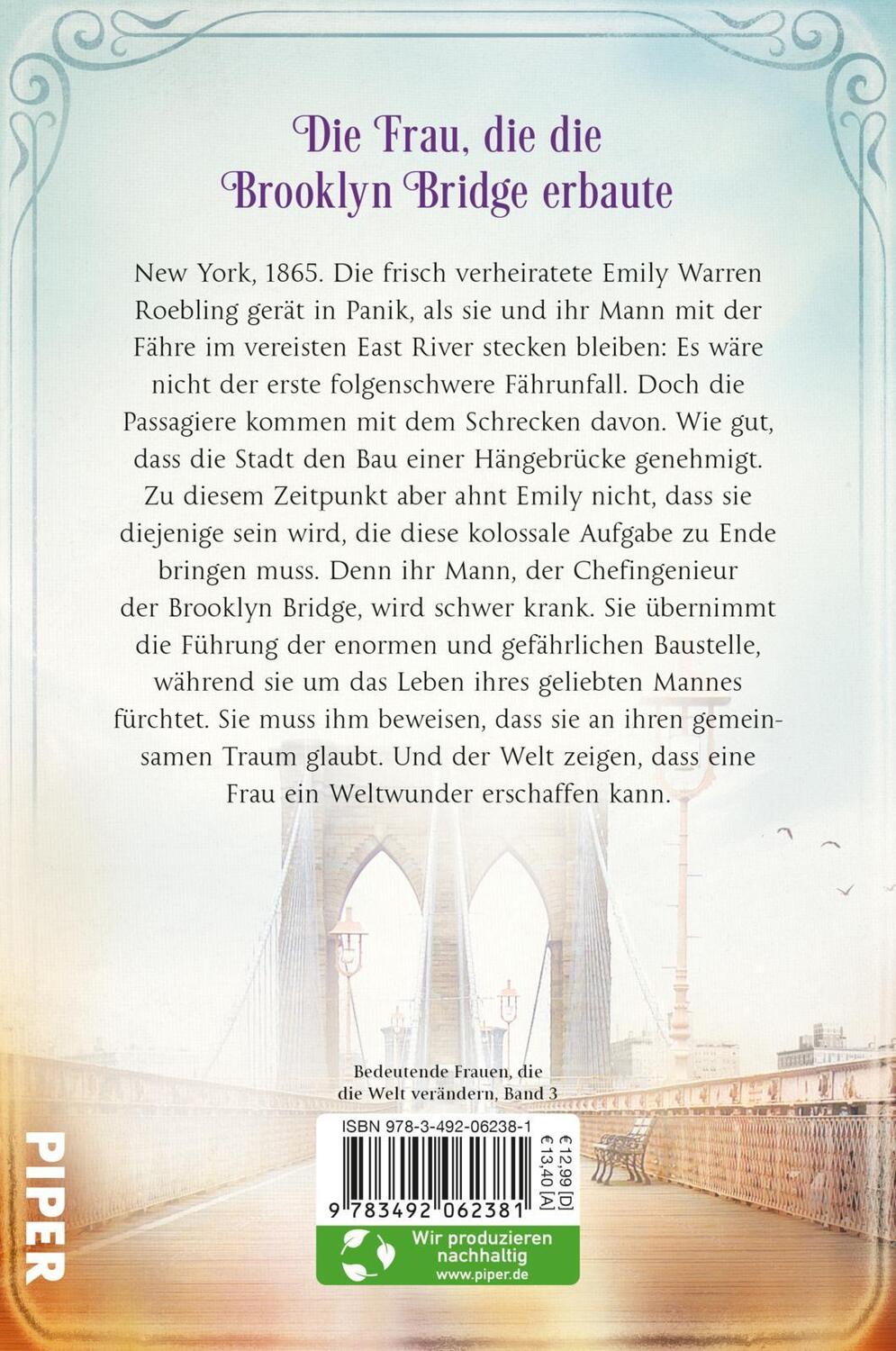 Rückseite: 9783492062381 | Die Architektin von New York | Petra Hucke | Taschenbuch | 400 S.