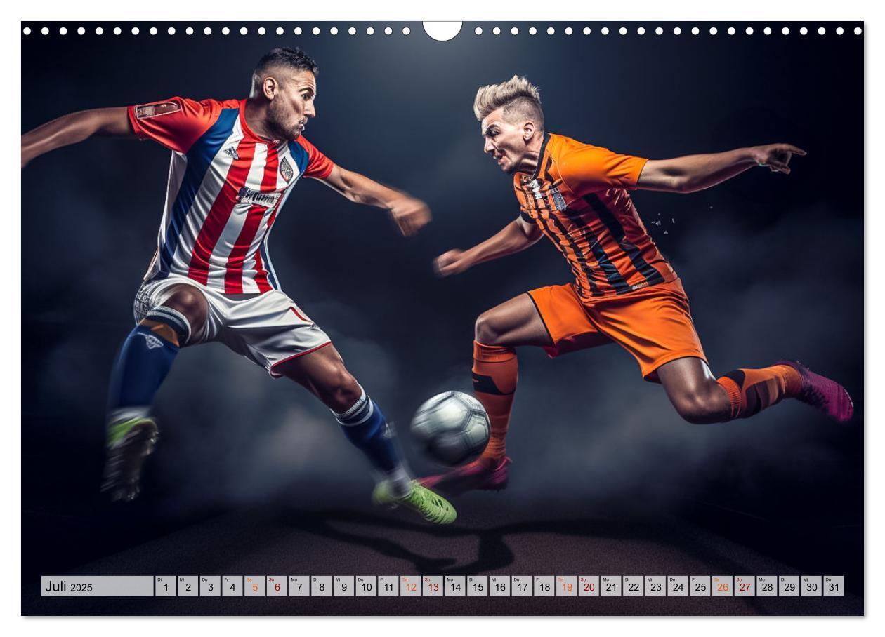 Bild: 9783383780417 | Fussball - Zweikampf (Wandkalender 2025 DIN A3 quer), CALVENDO...