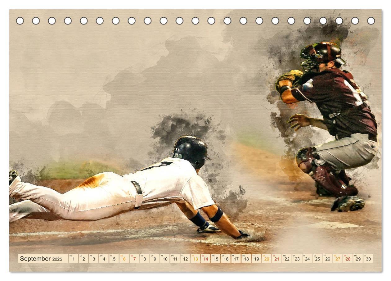 Bild: 9783435405633 | Ich liebe Baseball (Tischkalender 2025 DIN A5 quer), CALVENDO...