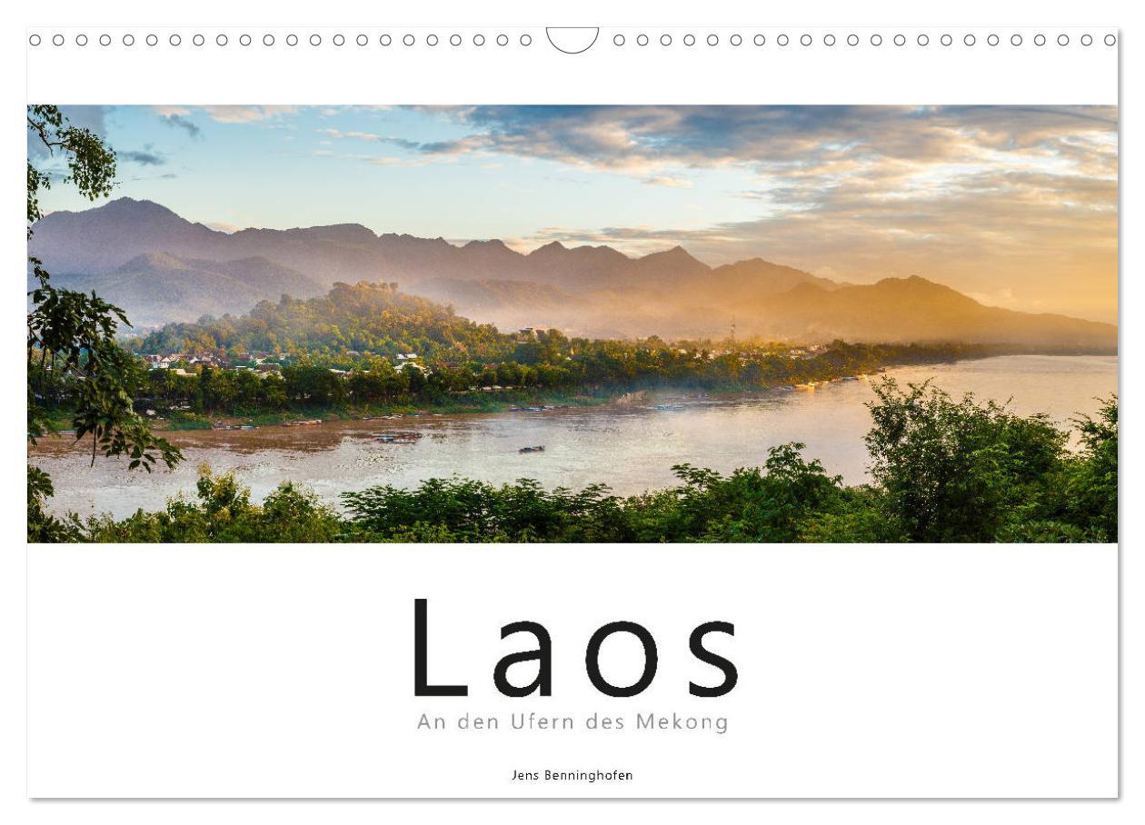 Cover: 9783435336784 | Laos - An den Ufern des Mekong (Wandkalender 2025 DIN A3 quer),...