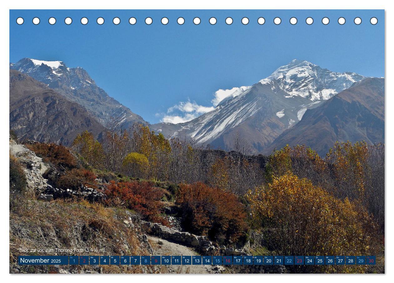 Bild: 9783435036875 | Der Annapurna Trek (Tischkalender 2025 DIN A5 quer), CALVENDO...