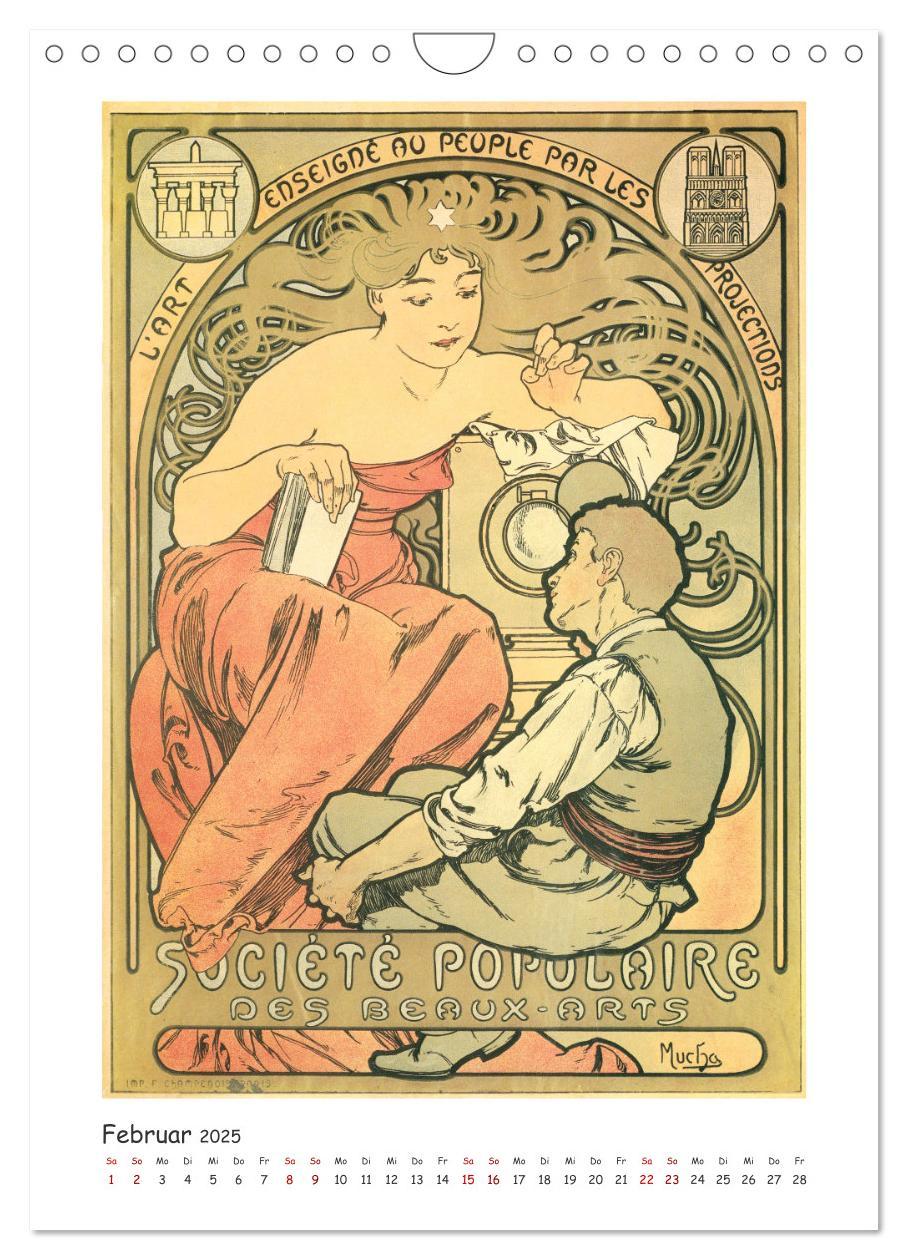 Bild: 9783435861569 | Alfons Mucha - Eine Hommage in zwölf Monaten (Wandkalender 2025 DIN...