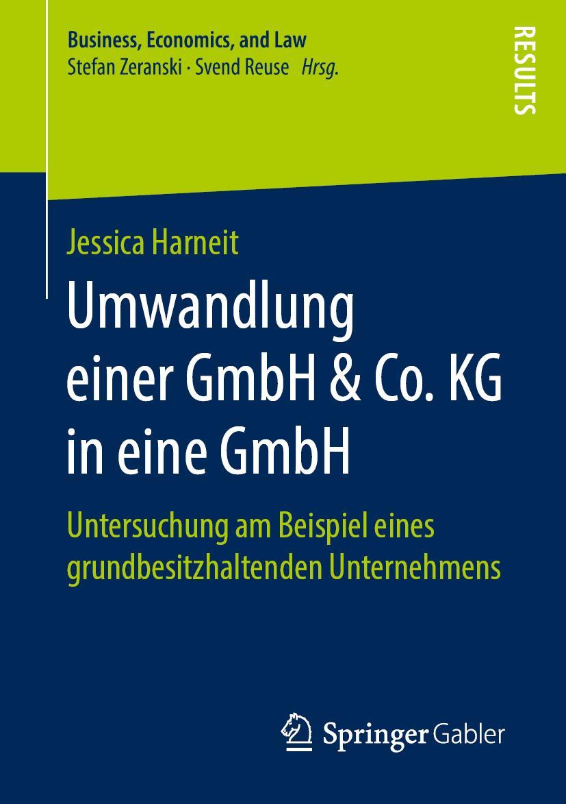 Cover: 9783658254322 | Umwandlung einer GmbH &amp; Co. KG in eine GmbH | Jessica Harneit | Buch