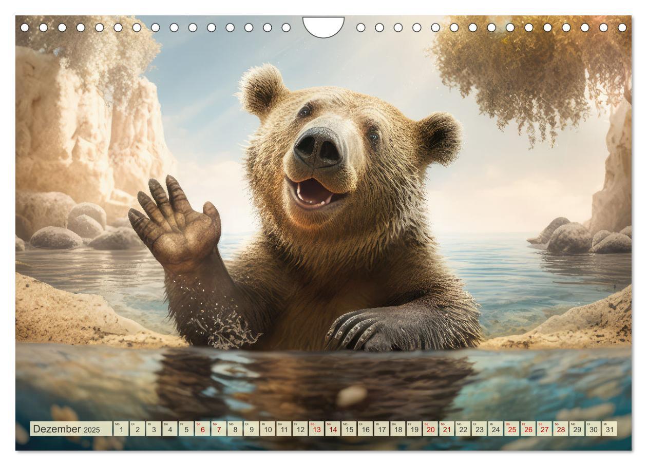 Bild: 9783383914607 | Im Paradies der Tiere (Wandkalender 2025 DIN A4 quer), CALVENDO...