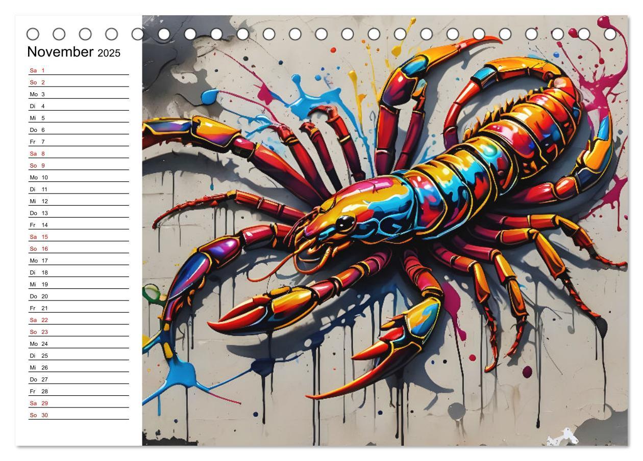 Bild: 9783457130049 | Street Art Sternzeichen (Tischkalender 2025 DIN A5 quer), CALVENDO...