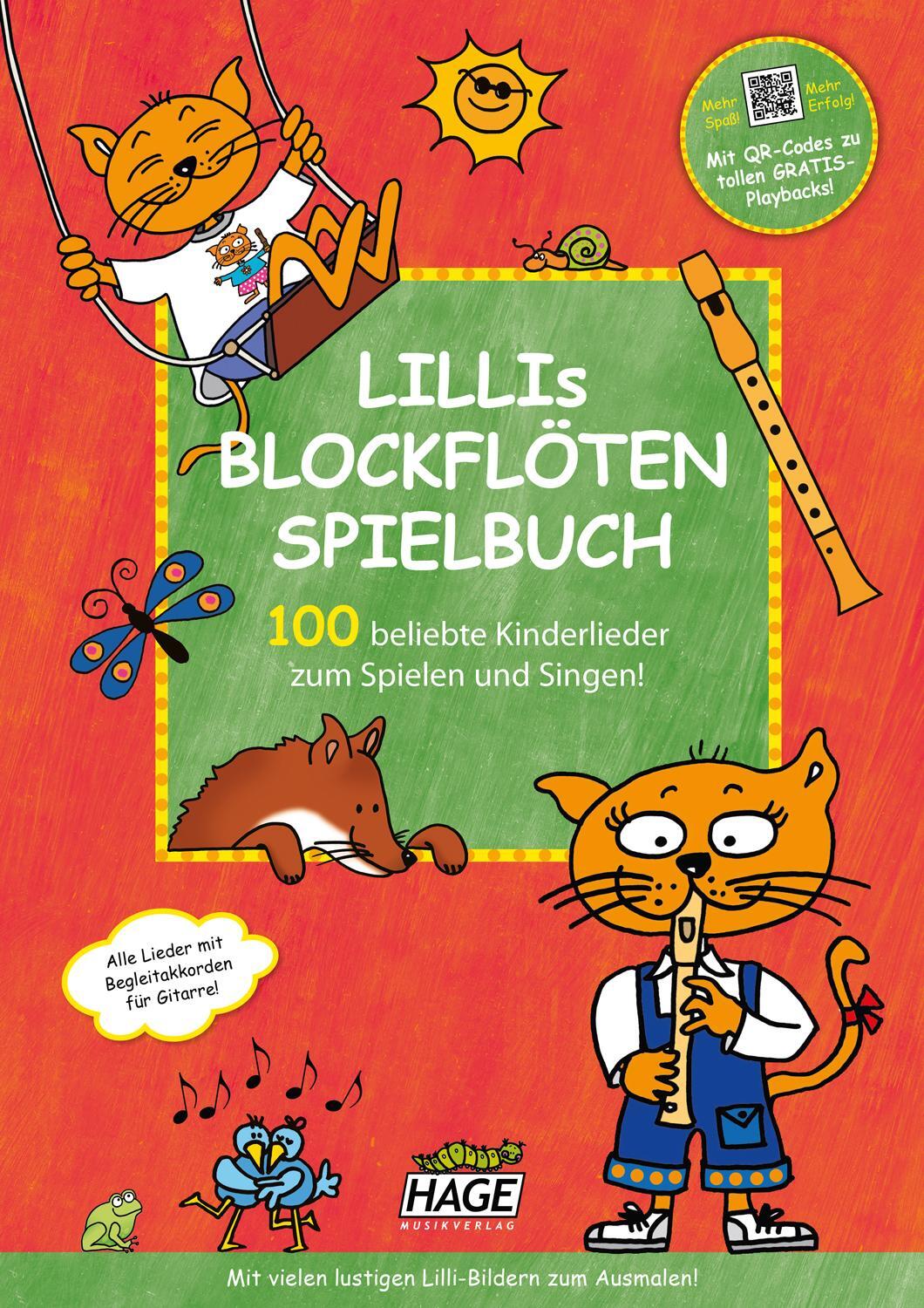 Cover: 9783866263536 | Lillis Blockflöten Spielbuch mit QR-Code zum Download | Helmut Hage