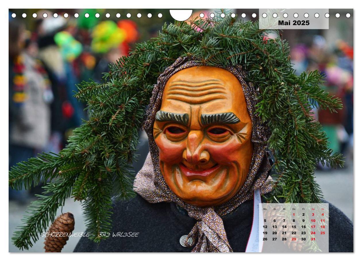 Bild: 9783435569571 | Schwäbisch alemannische Fasnet (Wandkalender 2025 DIN A4 quer),...