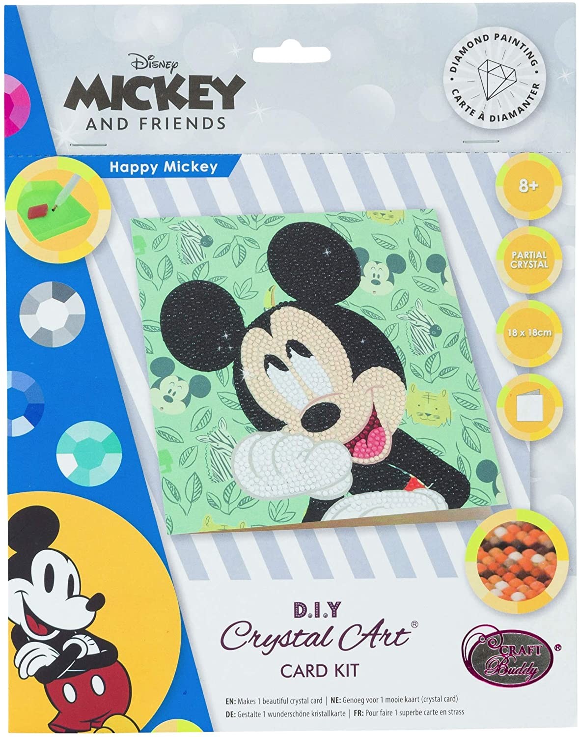 Cover: 5055865490560 | Craft Buddy CCK-DNY805 - Crystal Art, Happy Mickey...