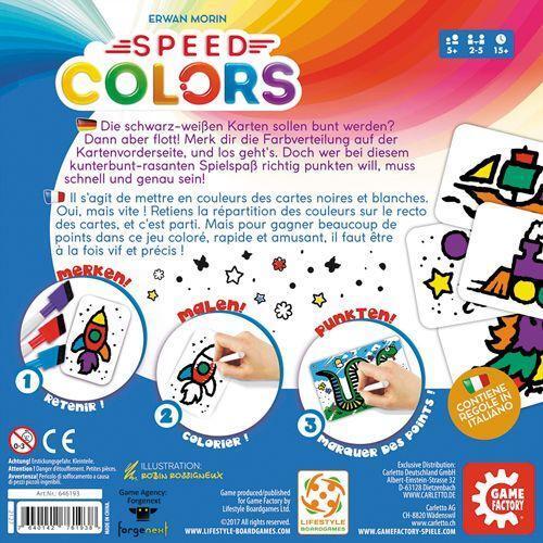 Bild: 7640142761938 | Speed Colors | Spieler: 2-5, Dauer: ca. 15 Minuten | Game Factory