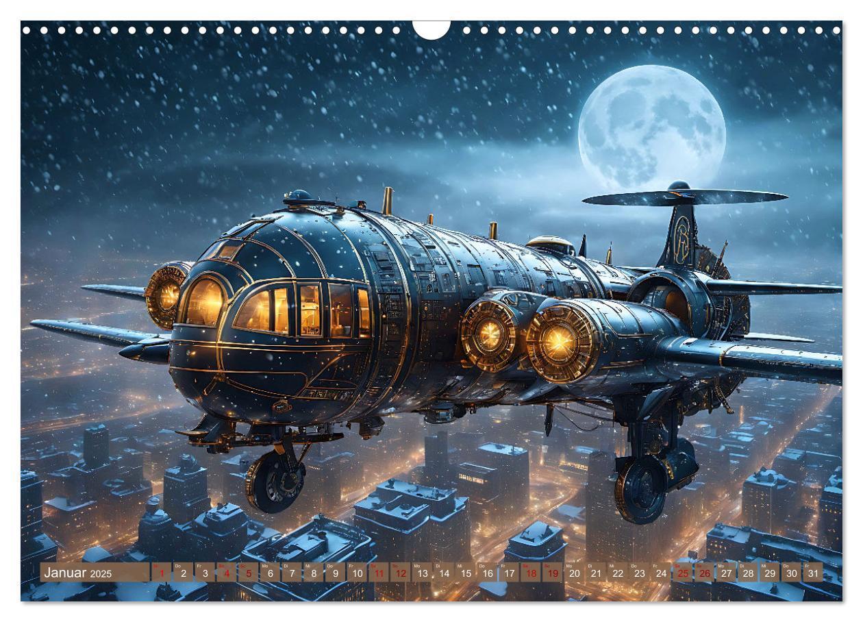 Bild: 9783383826795 | Steampunk Maschinenwelt (Wandkalender 2025 DIN A3 quer), CALVENDO...