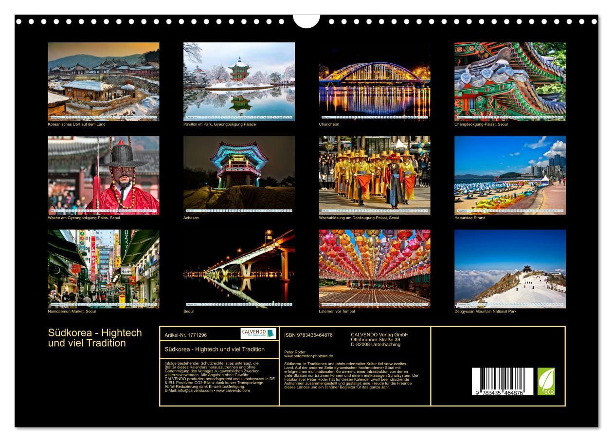 Bild: 9783435464876 | Südkorea - Hightech und viel Tradition (Wandkalender 2025 DIN A3...