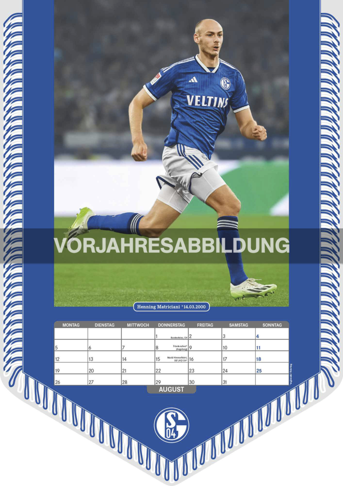 Bild: 4002725994462 | N NEUMANNVERLAGE - FC Schalke 04 2025 Bannerkalender, 29,7x42cm,...