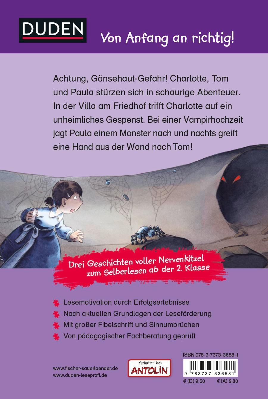 Rückseite: 9783737336581 | Duden Leseprofi - Gruselspaß zur Geisterstunde, 2. Klasse | Buch