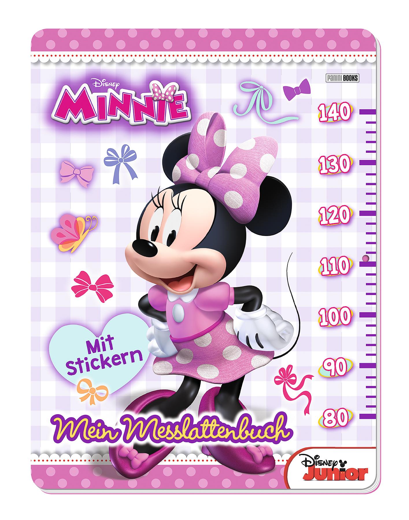 Cover: 9783833236105 | Disney Minnie: Mein Messlattenbuch | mit Ausmalbildern und Stickern