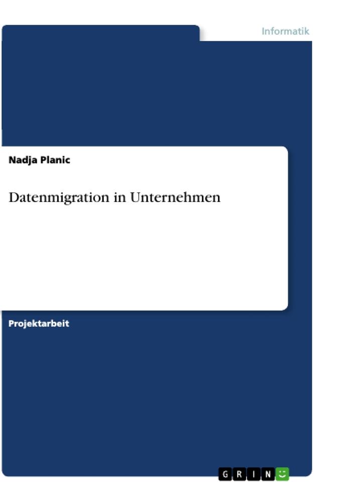 Cover: 9783346521767 | Datenmigration in Unternehmen | Nadja Planic | Taschenbuch | Paperback