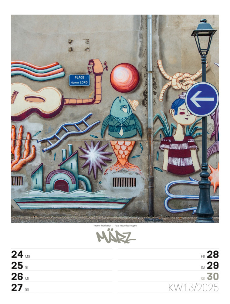 Bild: 9783838435299 | Street Art - Graffiti - Wochenplaner Kalender 2025 | Kunstverlag