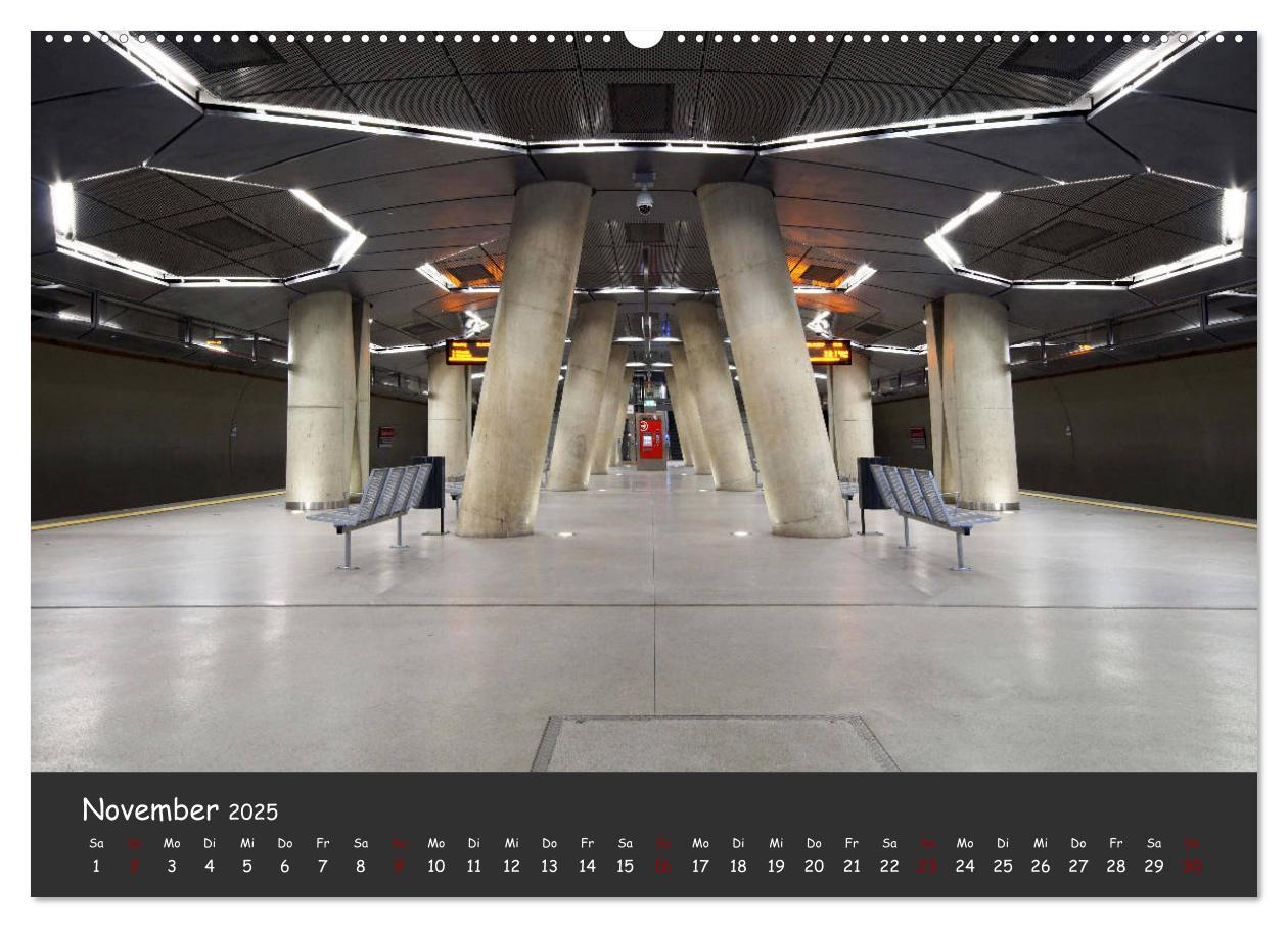 Bild: 9783435317141 | U-Bahn-Stationen des Westens (Wandkalender 2025 DIN A2 quer),...