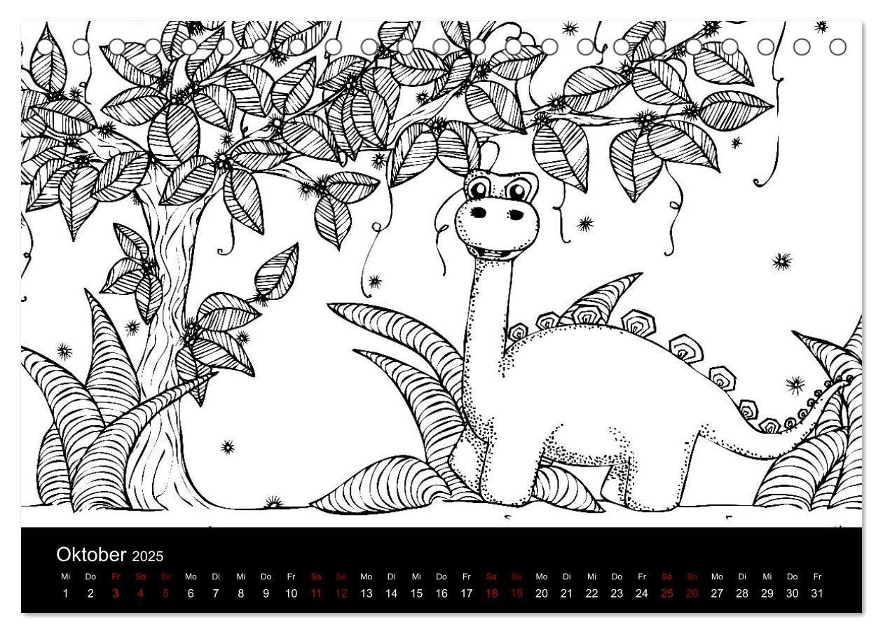 Bild: 9783435411924 | Bezaubernde Mini-Monster - Ein Ausmal-Kalender (Tischkalender 2025...