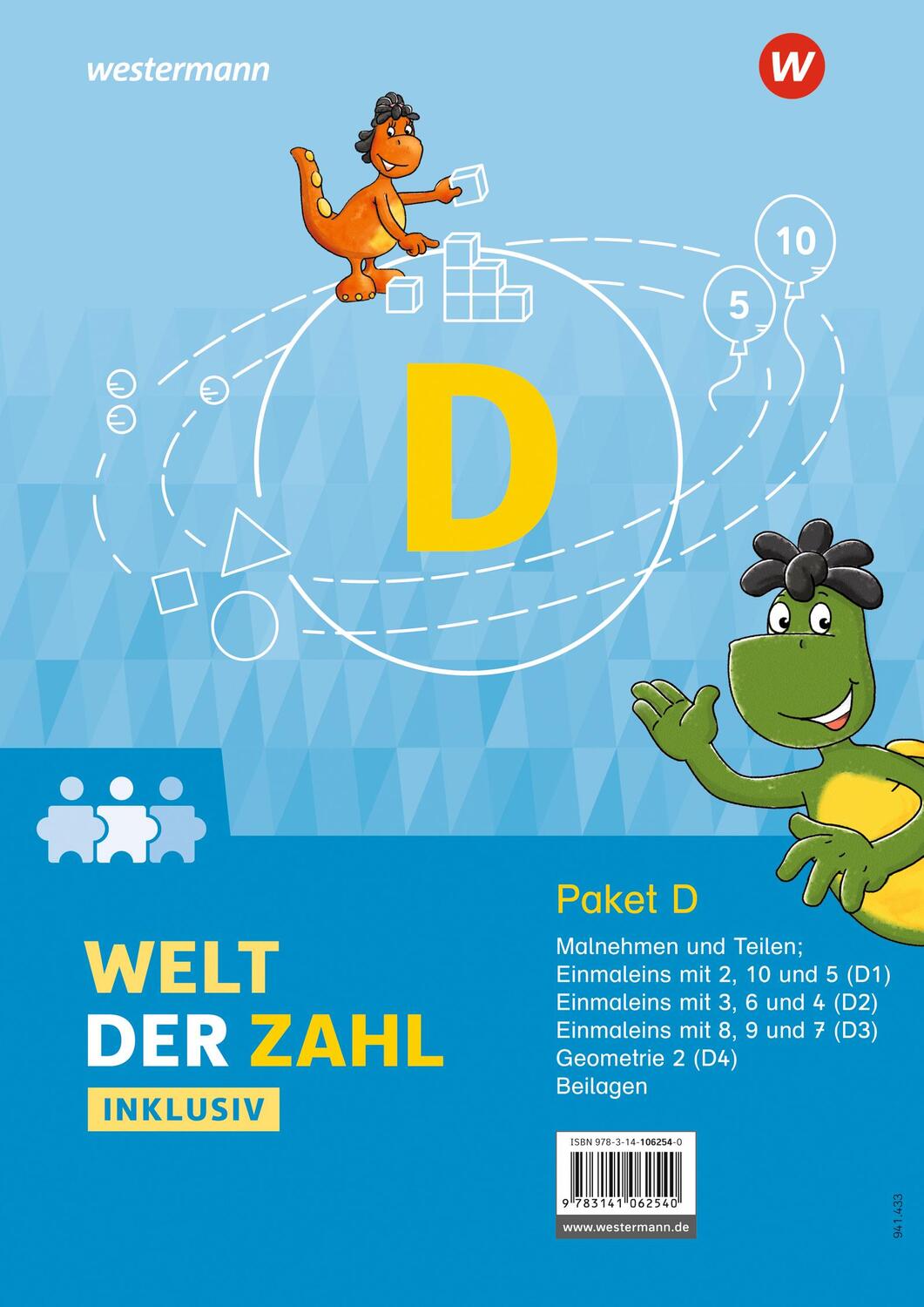 Cover: 9783141062540 | Welt der Zahl Inklusiv. Inklusionspaket D: Hefte D1 bis D4 | Buch