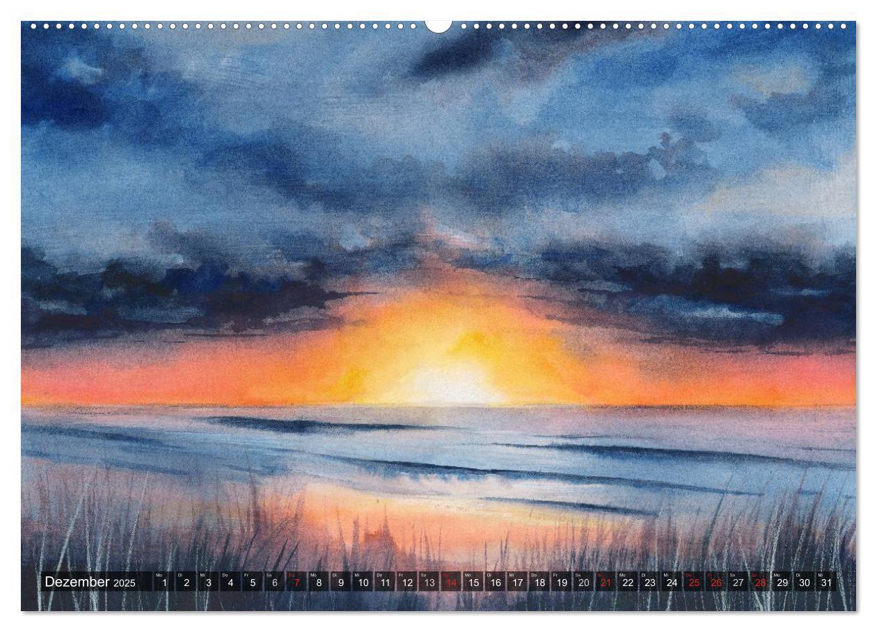 Bild: 9783435481552 | Landschaft in Aquarell (Wandkalender 2025 DIN A2 quer), CALVENDO...