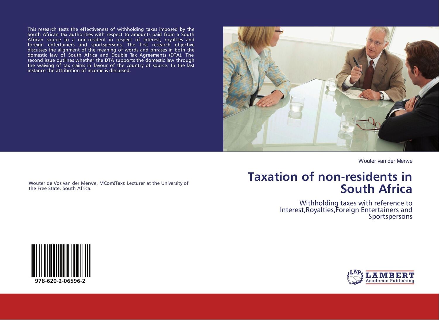 Cover: 9786202065962 | Taxation of non-residents in South Africa | Wouter van der Merwe